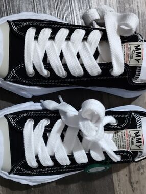 NEW MAISON MIHARA YASUHIRO Hank OG Sole Canvas Sneakers Men's Size US 10.5